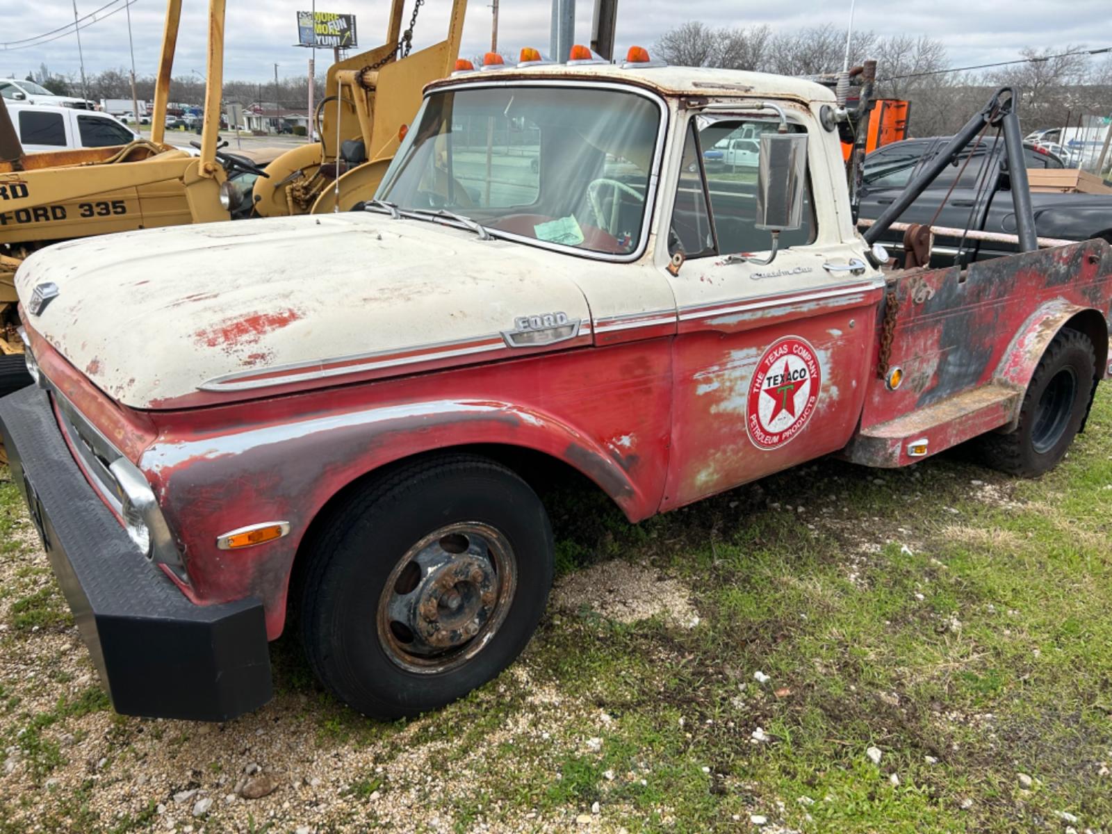 1961 Red Ford F-350 SD (F35JD121645) with an 390 V8 engine, 4 Spd transmission, located at 1687 Business 35 S, New Braunfels, TX, 78130, (830) 625-7159, 29.655487, -98.051491 - Runs and Drives 390 V8 with 4 Spd Transmission - Photo #0